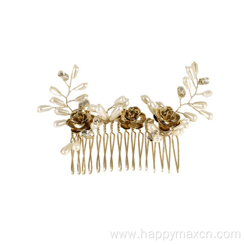 Hot sale fashionable flowers women bling hair clips